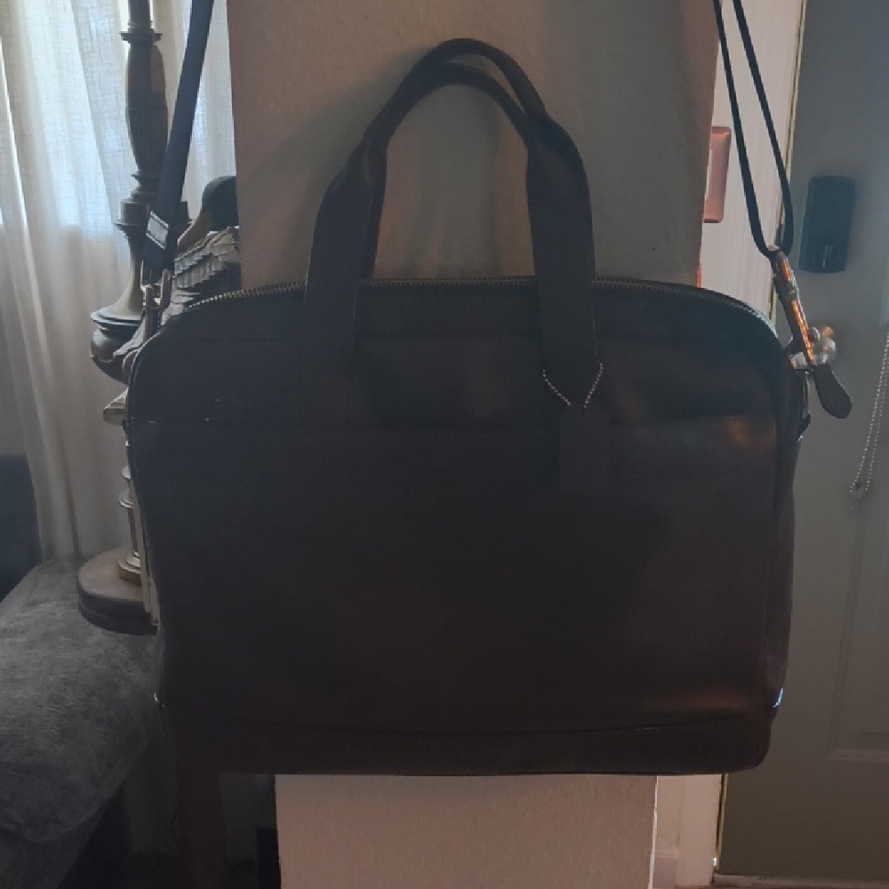 Coach Espresso Leather Briefcase